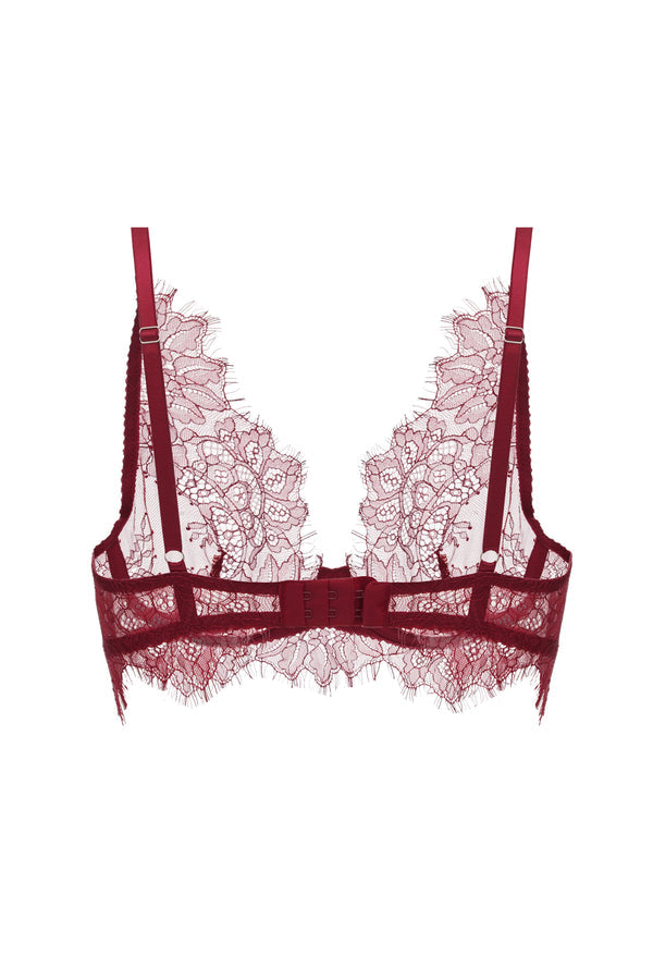 BRISBANE  Lace Bra - Burgundy