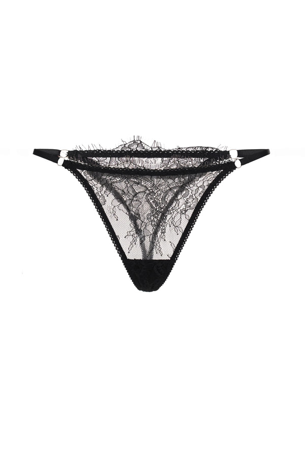 BRISBANE Thong Panties - Black