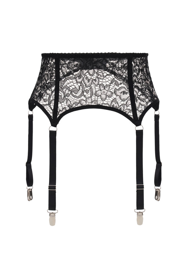 BARCELONA Garter Belt - Black