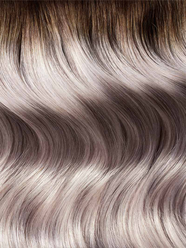 Dimensional Rooted Ash Blonde Halo® Hair Extensions