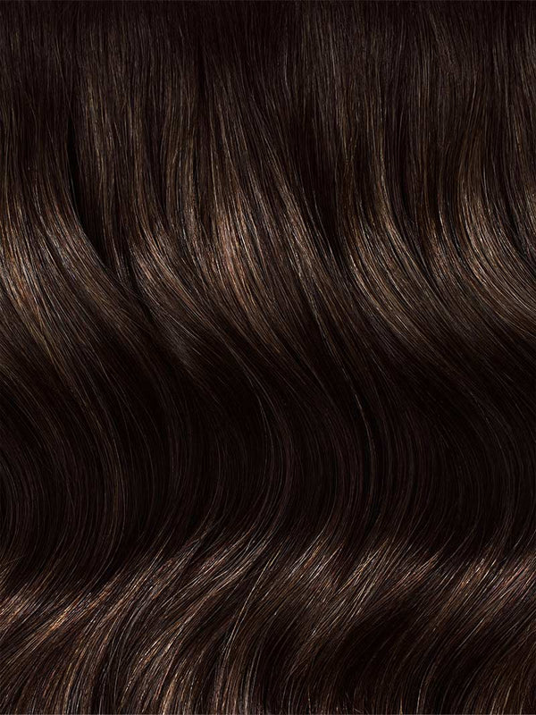 Dimensional Rooted Espresso Brown Halo® Hair Extensions