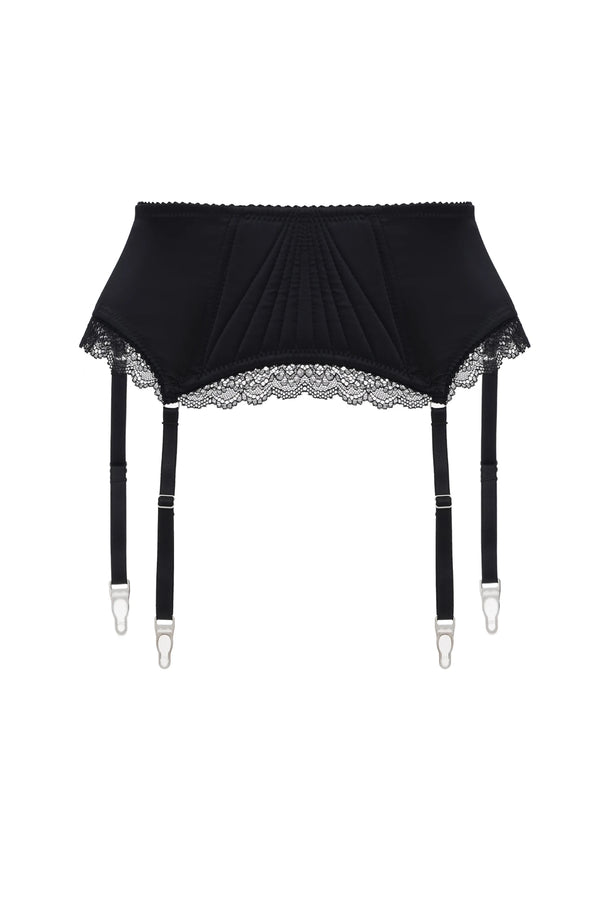 PALERMO Garter Belt - Black