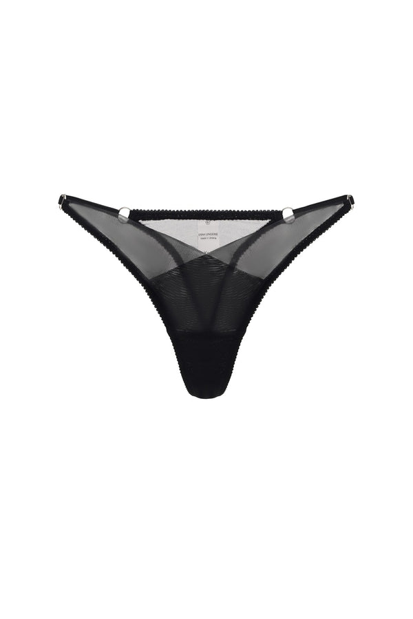 GENEVA Thong Panties - Black
