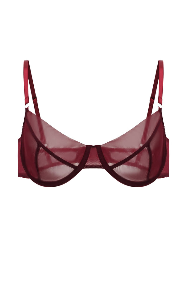 GENEVA Underwire Bra - Burgundy