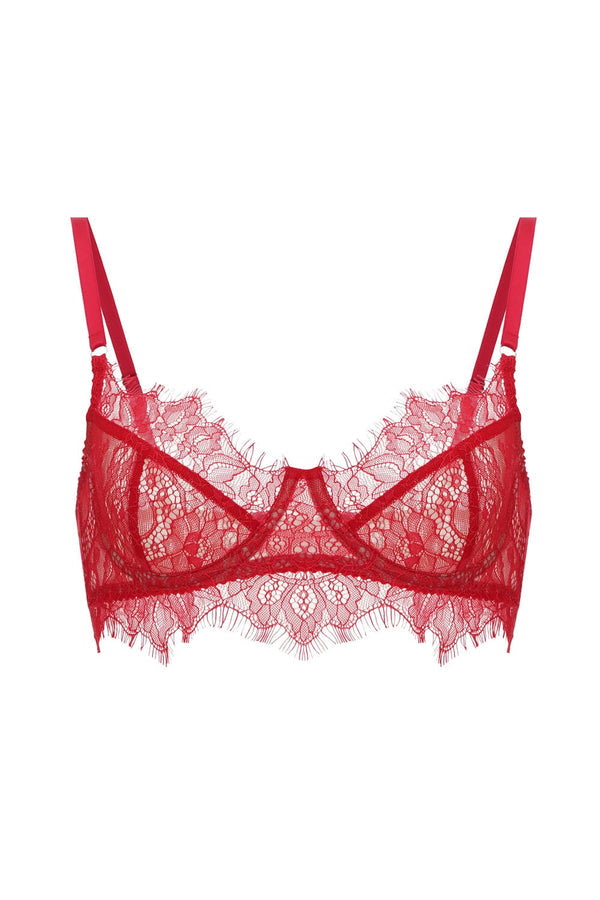 LUGANO Lace Bra - Red